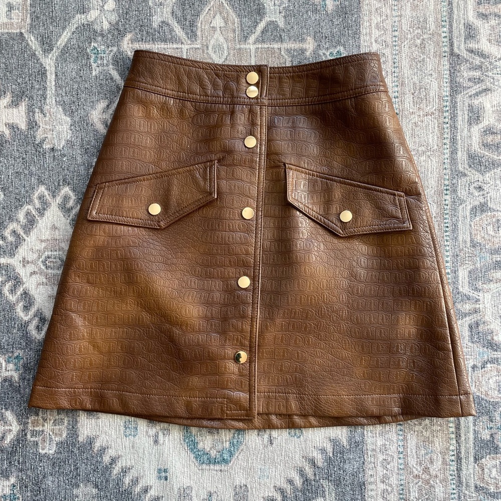 ZARA leather skirt